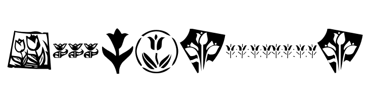 KR Tulips  Free Fonts Download