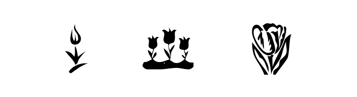KR Tulips  Free Fonts Download