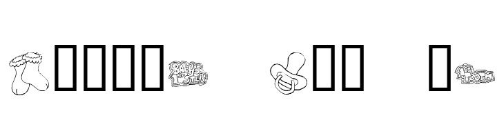 KR First Years Dings  Free Fonts Download