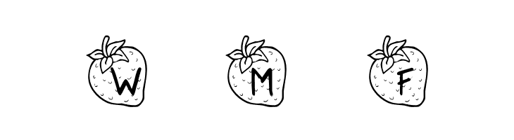 KR Strawberry  Free Fonts Download