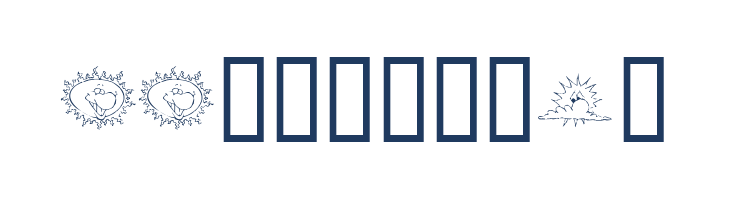 KR Sun Dings font — Lorem ipsum body text preview