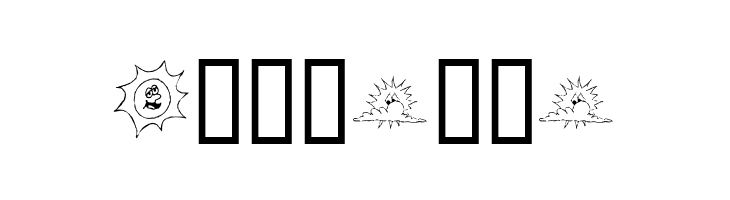 KR Sun Dings  Free Fonts Download