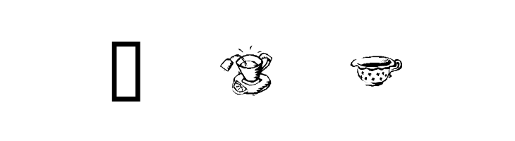 KR Teatime Dings  Free Fonts Download