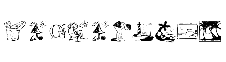 KR Summer Vacation 2002  Free Fonts Download