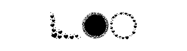 KR Hearts Galore  Free Fonts Download