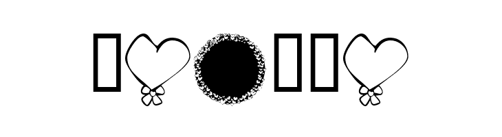 KR Hearts Galore  Free Fonts Download