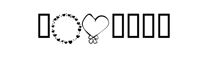 KR Hearts Galore  Free Fonts Download