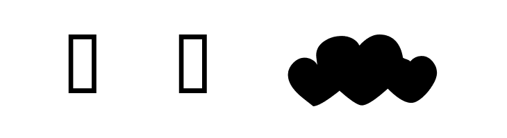 KR Hearts Galore  Free Fonts Download