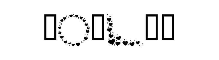 KR Hearts Galore  Free Fonts Download