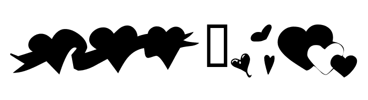 KR Hearts Along  Free Fonts Download