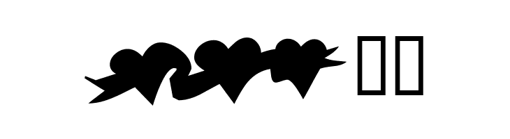 KR Hearts Along  Free Fonts Download