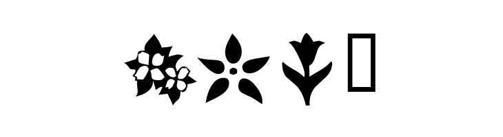 KR Blossoms 1  Free Fonts Download