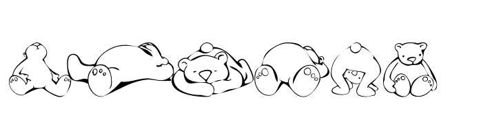 KR Scrap Teddies  Free Fonts Download