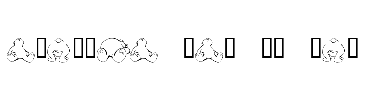 KR Scrap Teddies  Free Fonts Download