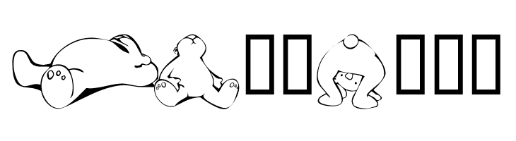 KR Scrap Teddies  Free Fonts Download
