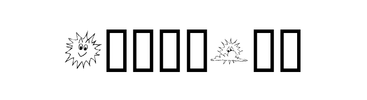 KR Sun Dings  Free Fonts Download