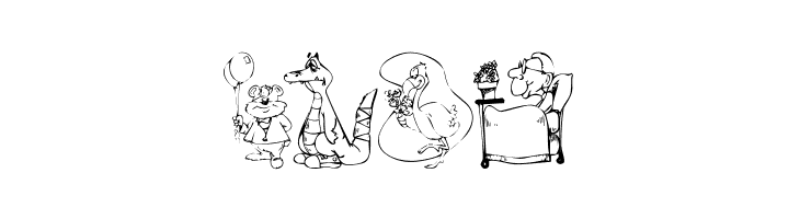 KR Get Well Dings  Free Fonts Download