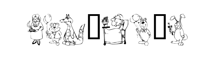 KR Get Well Dings  Free Fonts Download