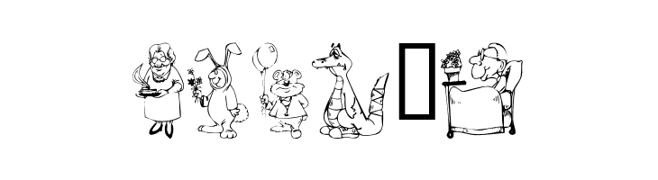 KR Get Well Dings  Free Fonts Download