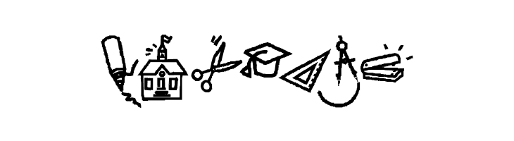 KR Back To School Dings  Free Fonts Download