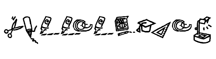 KR Back To School Dings  Free Fonts Download