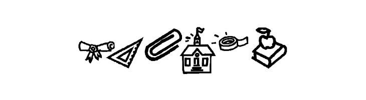 KR Back To School Dings  Free Fonts Download