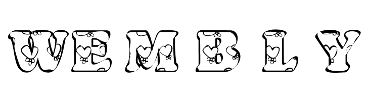 KR Heartfilled  Free Fonts Download