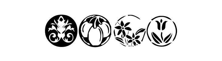 KR Fleurish Circle  Free Fonts Download