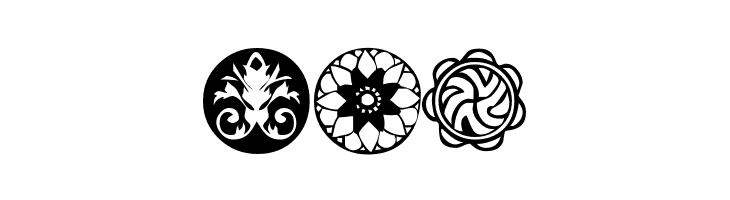 KR Fleurish Circle  Free Fonts Download
