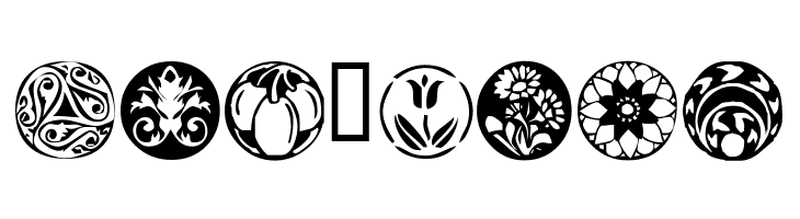KR Fleurish Circle  Free Fonts Download
