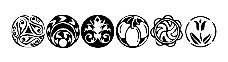 KR Fleurish Circle  Free Fonts Download