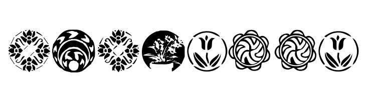 KR Fleurish Circle  Free Fonts Download