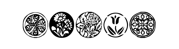 KR Fleurish Circle  Free Fonts Download