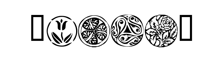 KR Fleurish Circle  Free Fonts Download