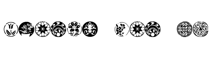 KR Fleurish Circle  Free Fonts Download