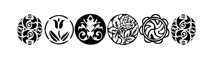 KR Fleurish Circle  Free Fonts Download