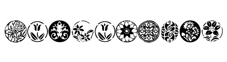 KR Fleurish Circle  Free Fonts Download