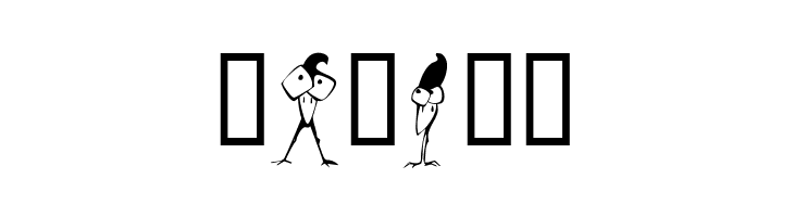 KR Crazy Crow  Free Fonts Download