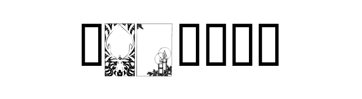 KR Holiday Frames 1  Free Fonts Download