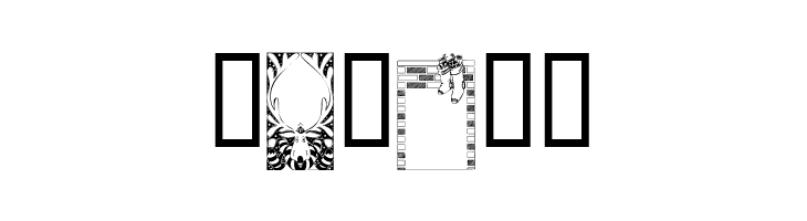 KR Holiday Frames 1  Free Fonts Download