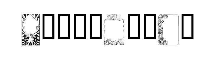 KR Holiday Frames 1  Free Fonts Download