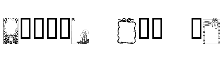KR Holiday Frames 1  Free Fonts Download