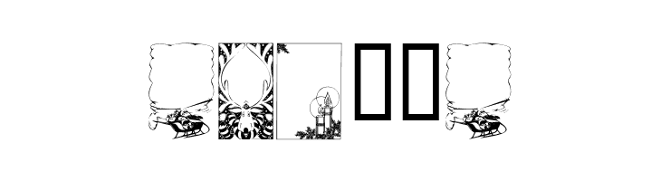 KR Holiday Frames 1  Free Fonts Download