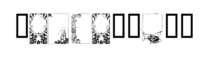 KR Holiday Frames 1  Free Fonts Download