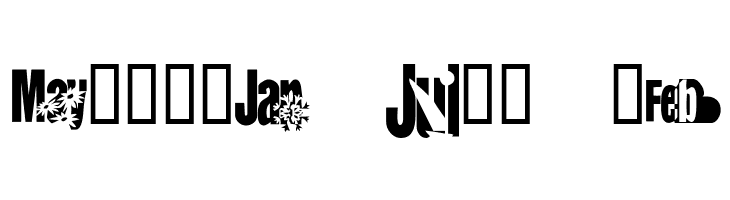 KR Calendar  Free Fonts Download