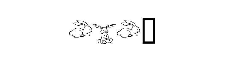 KR Five Bunnies  Free Fonts Download