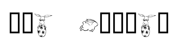KR Five Bunnies  Free Fonts Download