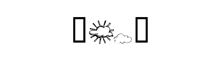 KR Weather Dings  Free Fonts Download