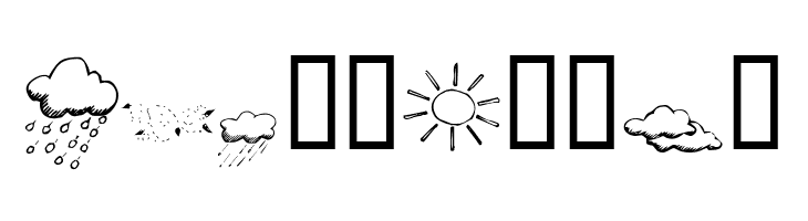 KR Weather Dings  Free Fonts Download