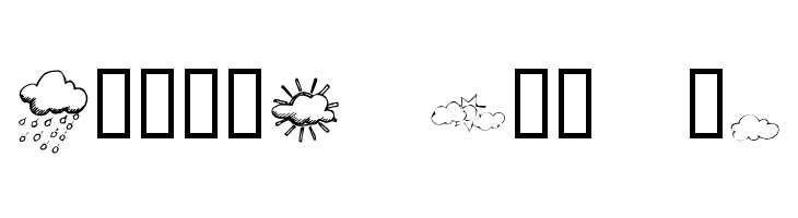 KR Weather Dings  Free Fonts Download